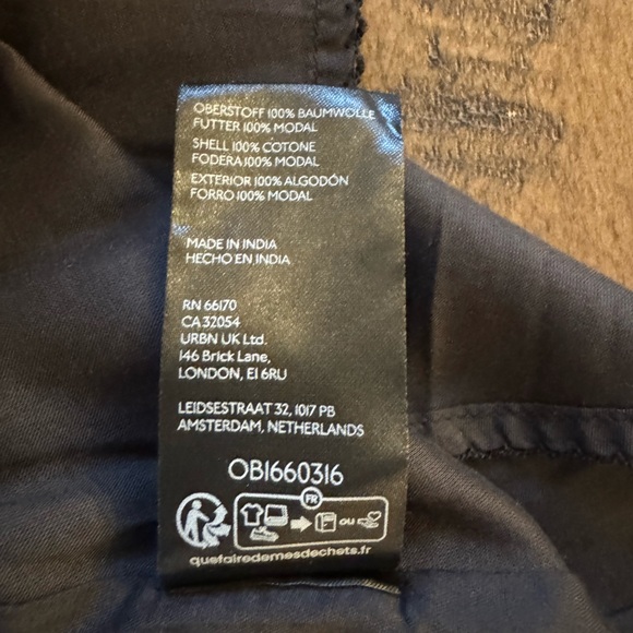 Anthropologie Black Midi Dress with Gold Zip. Size M - Picture 6 of 7